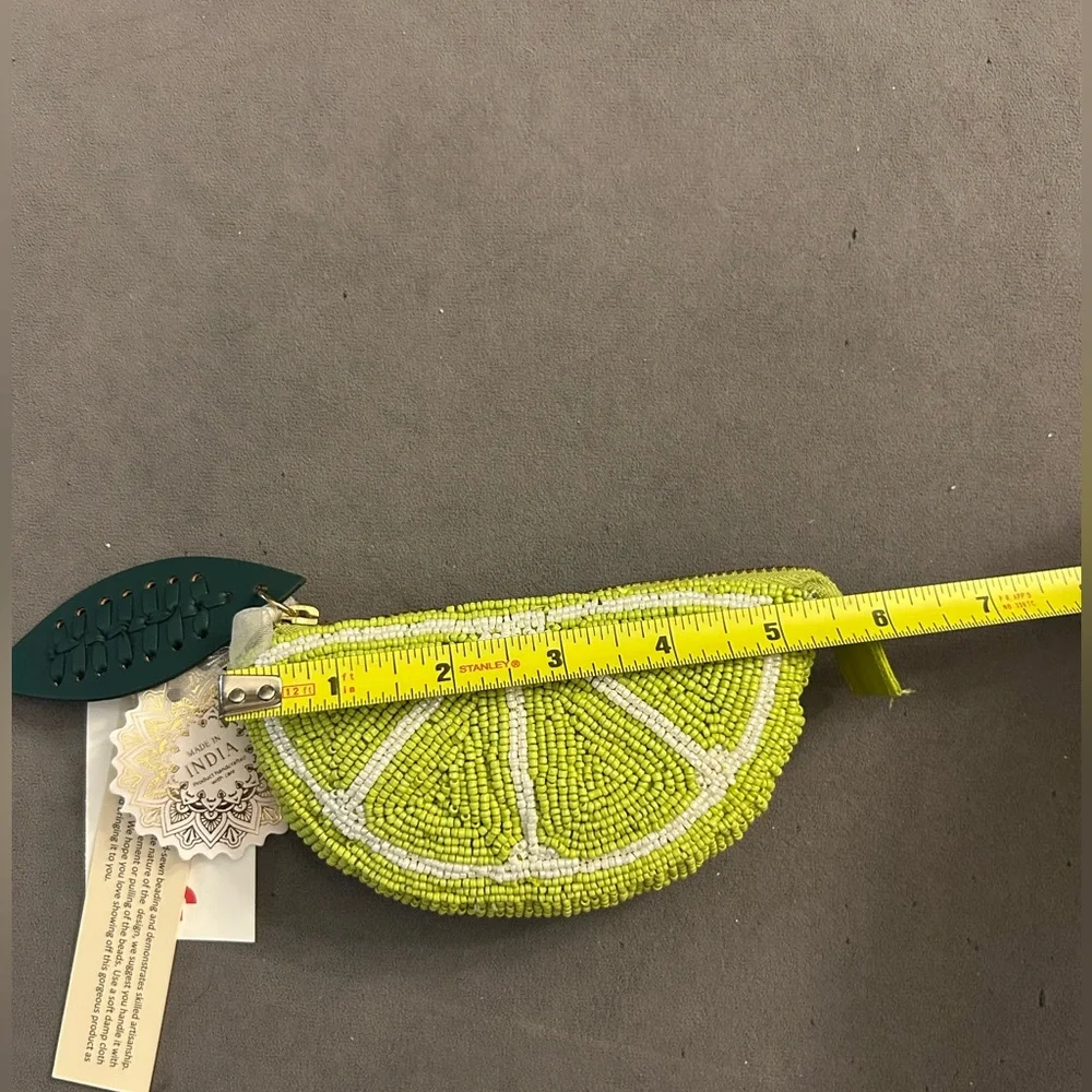 NWT Viral Beaded Lime Slice Coin Purse 🍋‍🟩 - Picture 3 of 6